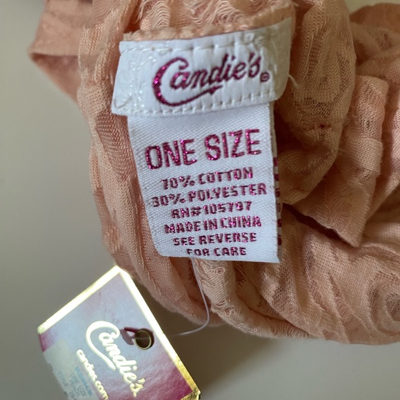 Candie’s women’s spring circle infinity scarf one size peach color NWT - Picture 3 of 8